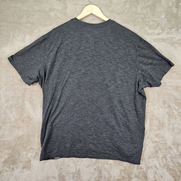 Eddie Bauer Henley Shirt Short Sleeve Buttons Men's Size XXL 2XL Gray Casual - Picture 2 of 10